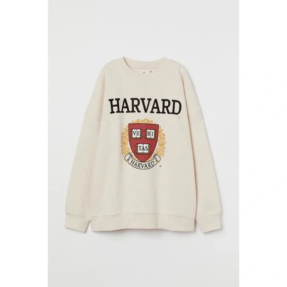 H&M | Tops | Hm Harvard Oversized College Collegiate Hoodie